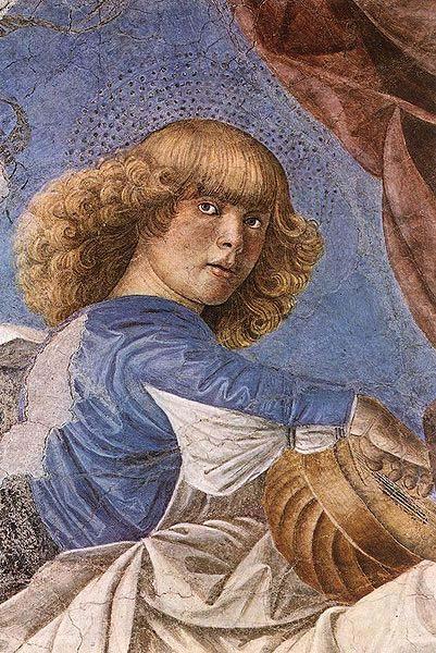 Melozzo da Forli One of Melozzo famous angels from the Basilica dei Santi Apostoli Spain oil painting art